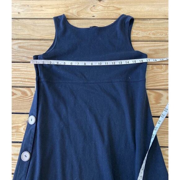 Vintage Wear Abouts Side Button Tank Dress Size Small Women’s Black - Picture 7 of 7